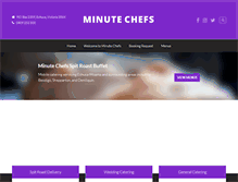 Tablet Screenshot of minutechefs.com.au